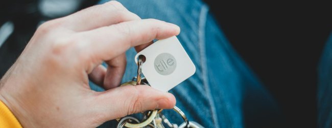 Tile tracker på nøglering